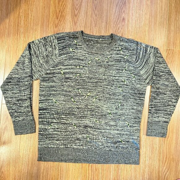 Vintage Embrodered Knit Sweater Green – S - Picture 8 of 14